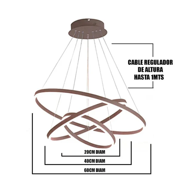 LÁMPARA DE TECHO LED FLORIDA + CONTROL REMOTO 40W