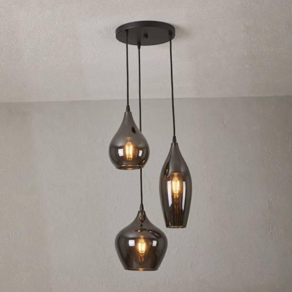 Lámpara Ónix Triple